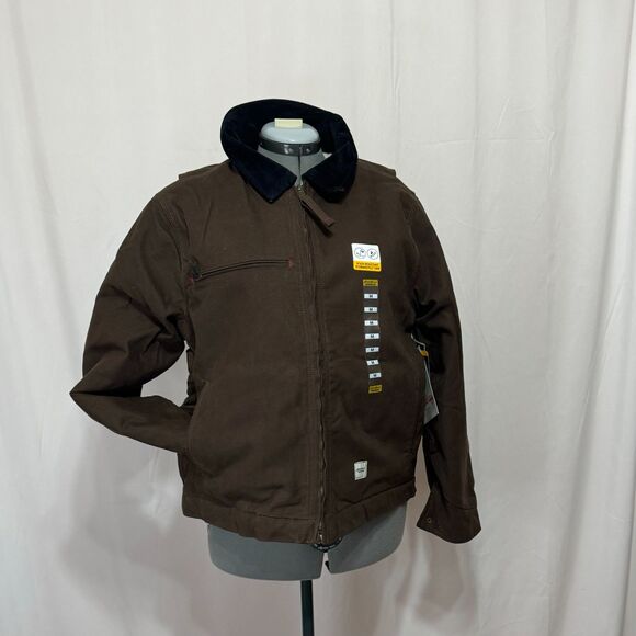 Eddie Bauer NWT Sz M Bark Men's Multi-pocket Berber Lined Workwear Jacket - Picture 9 of 14